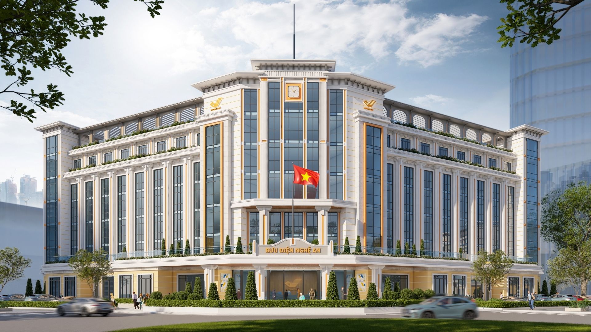 TÂN MINH GHI DẤU ẤN TẠI CUỘC THI KIẾN TRÚC TRỤ SỞ BƯU ĐIỆN TỈNH NGHỆ AN